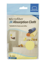 Lock & Lock Microfiber 3x Absorption Cloth, 40 x 40 cm, Yellow