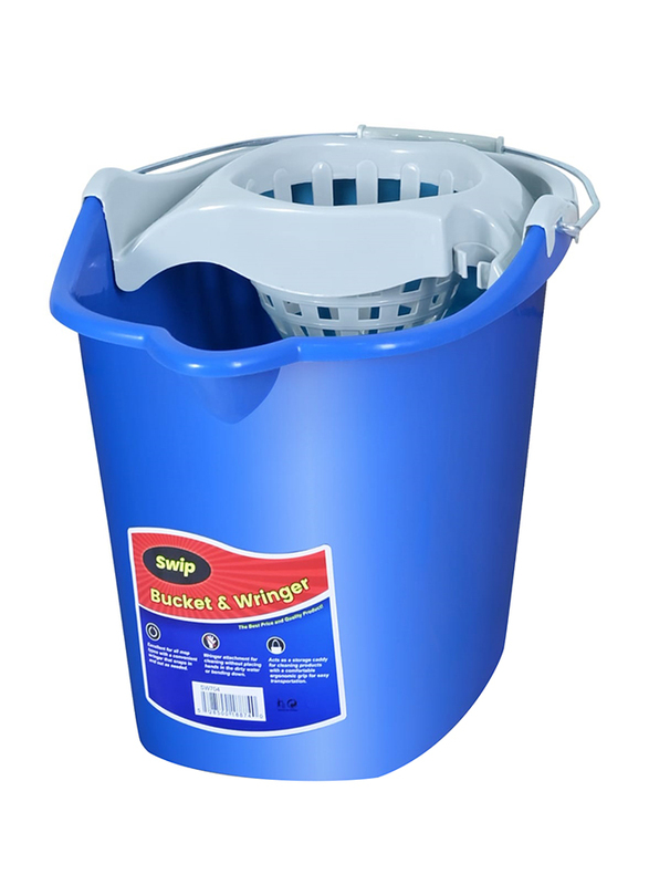 Swip 15 Liter Bucket Wringer, Blue/White