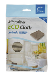 Lock & Lock Microfiber Eco Kitchen Cleaning Cloth, 32 x 32 cm, Grey