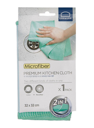 Lock & Lock Microfiber Premium Kitchen Cloth, 32 x 32 cm, Green