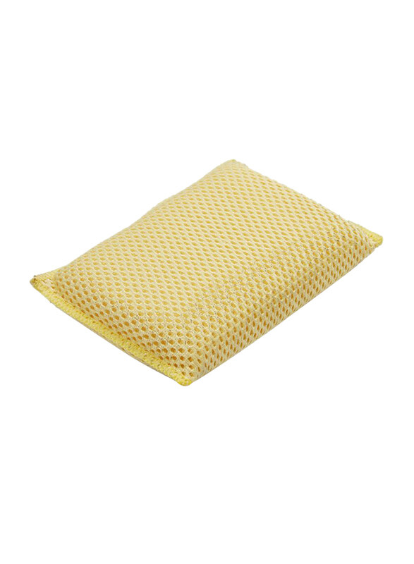 Lock & Lock Microfiber Hypoallergenic Sponge, 9 x 14 cm, Yellow