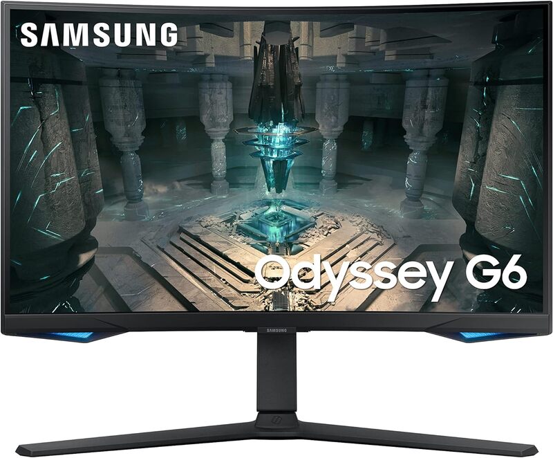 

Samsung Odyssey G6 LS27BG650EMXUE 27 inch Curved Smart Gaming Monitor QHD 240Hz 1ms Speakers Black