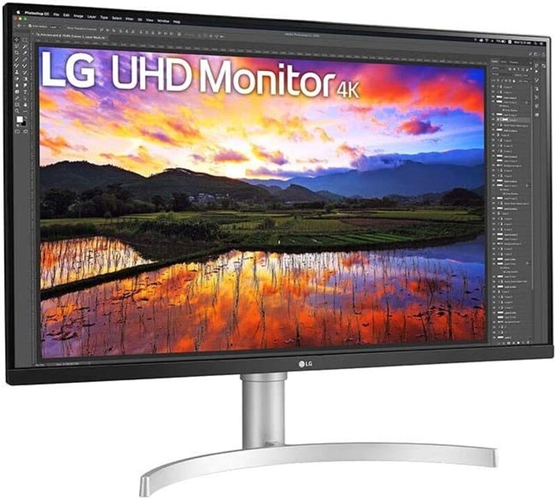 LG 31.5 Inch 4K UHD Monitor 3840 x 2160 IPS Ultrafine Display Game Mode 32UN650W Black