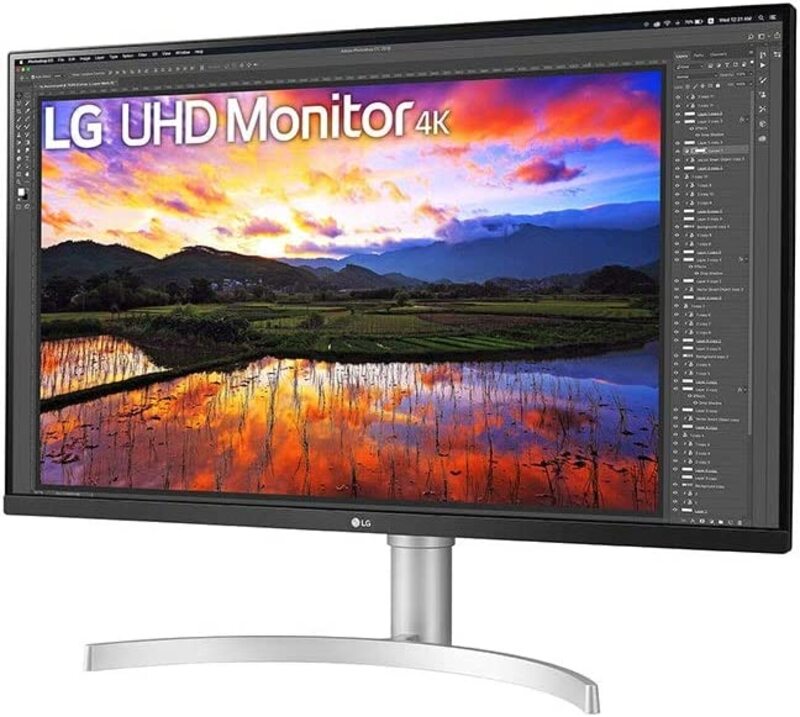 LG 31.5 Inch 4K UHD Monitor 3840 x 2160 IPS Ultrafine Display Game Mode 32UN650W Black