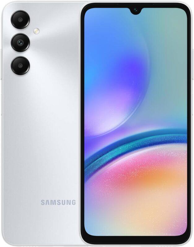 

Samsung Galaxy A05s Android Smartphone Dual SIM Mobile Phone LTE 4GB RAM 128GB Storage Silver UAE Version