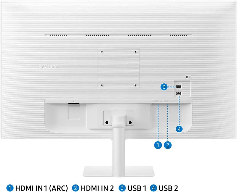 Samsung 27CM501 27 Inch FullHD Smart Monitor M5 With HDMI USB Hub Wifi Bluetooth White