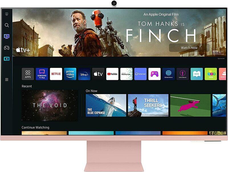 

SAMSUNG M8 32in 4K UHD Flat Monitor Smart TV with Max 60Hz Refresh Rate SunSet Pink