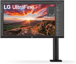 LG 27 Inch UltraFine 4K UHD IPS USB-C HDR Monitor with Ergo Stand AMD FreeSync Borderless Design 27UN880