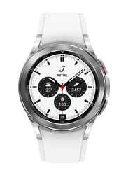 Samsung Galaxy Watch4 Classic 42mm Bluetooth Smartwatch, GPS, Silver/White