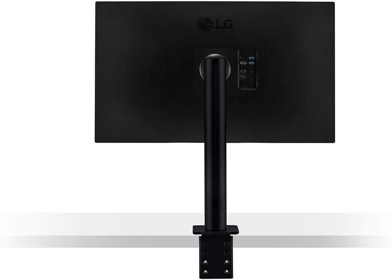 LG 32 inch 4K UHD Monitor UltraFine Display Ergo IPS Display HDR 10 USB Type-C AMD FreeSync Reader Mode Stand with C-Clamp Black 32UN880B