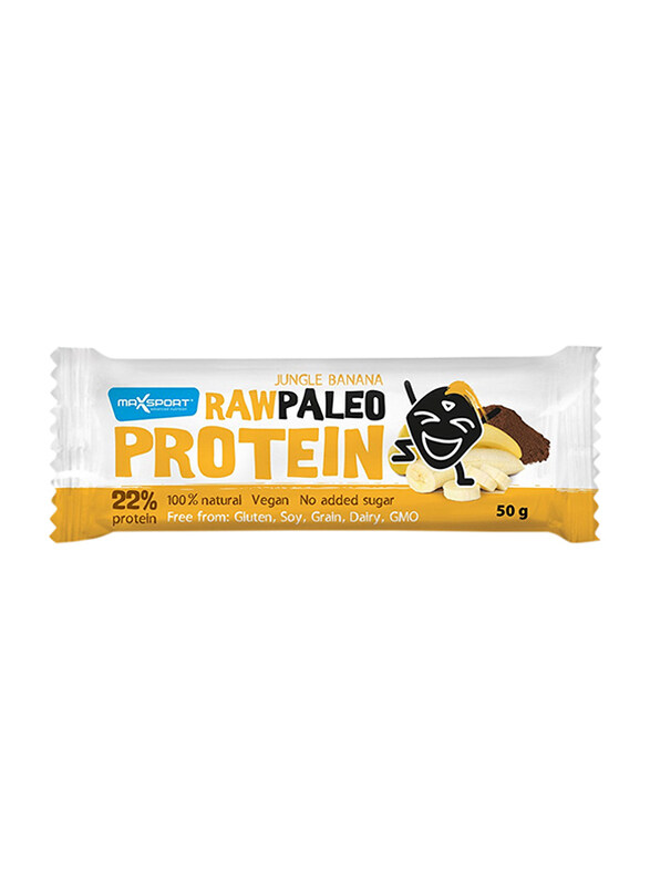 

Maxsport Raw Paleo Jungle Banana Protein Bar, 50g