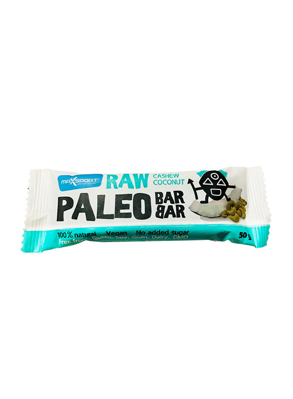 

Maxsport Paleo Raw Coconut Cashew Bar, 50g