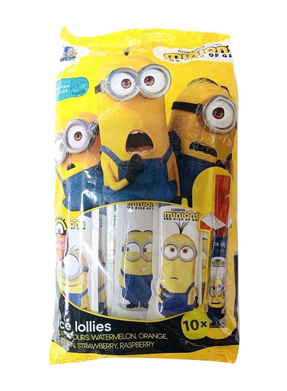 Minions Fruits Ice Lollypop, 10 x 50ml