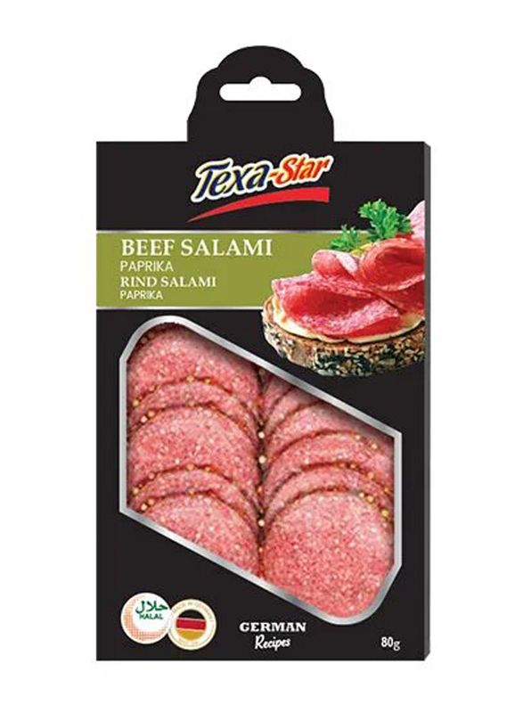 Texa Star Paprika Beef Salami, 80 grams