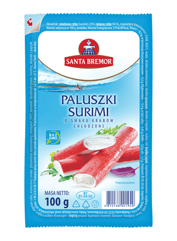 

Santa Bremor Chilled Crab Sticks, 100g