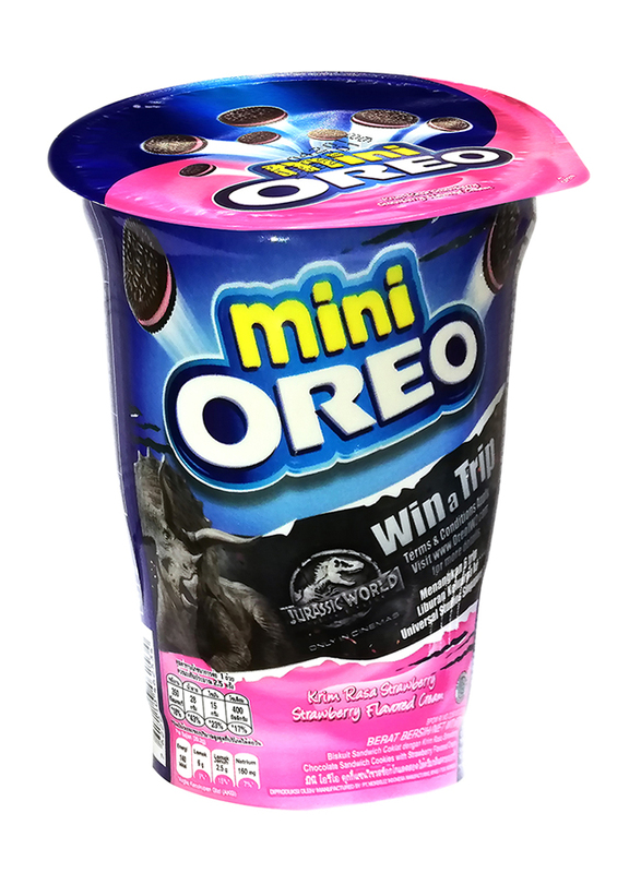 

Oreo Mini Strawberry Sandwich Biscuits, 61.3g