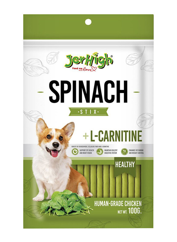 

Jerhigh Spinach Meaty Treat Dry Dog Food, 100g