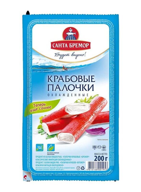 

Santa Bremor Chilled Crab Sticks, 200g