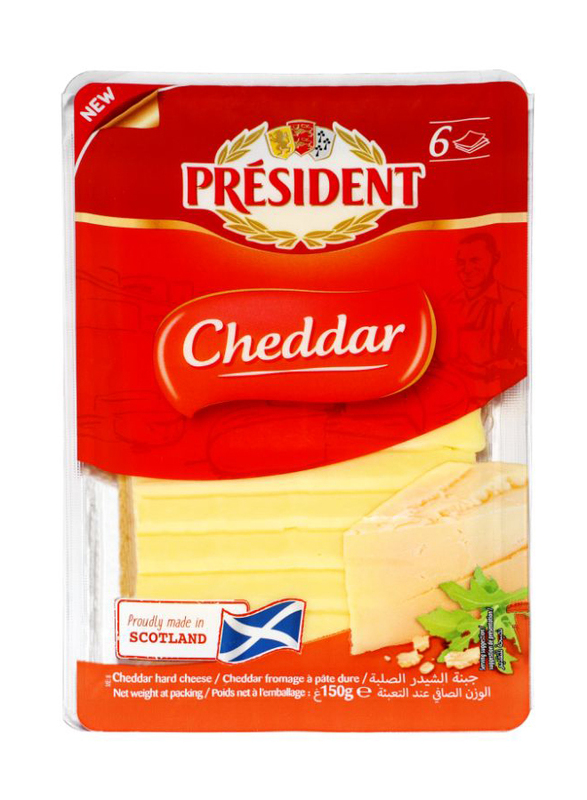 President Cheddar Cheese Slices, 150g