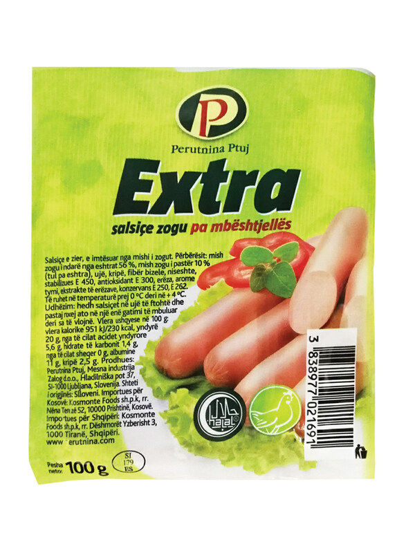 

Perutnina Extra Chicken Frankfurter, 100 grams