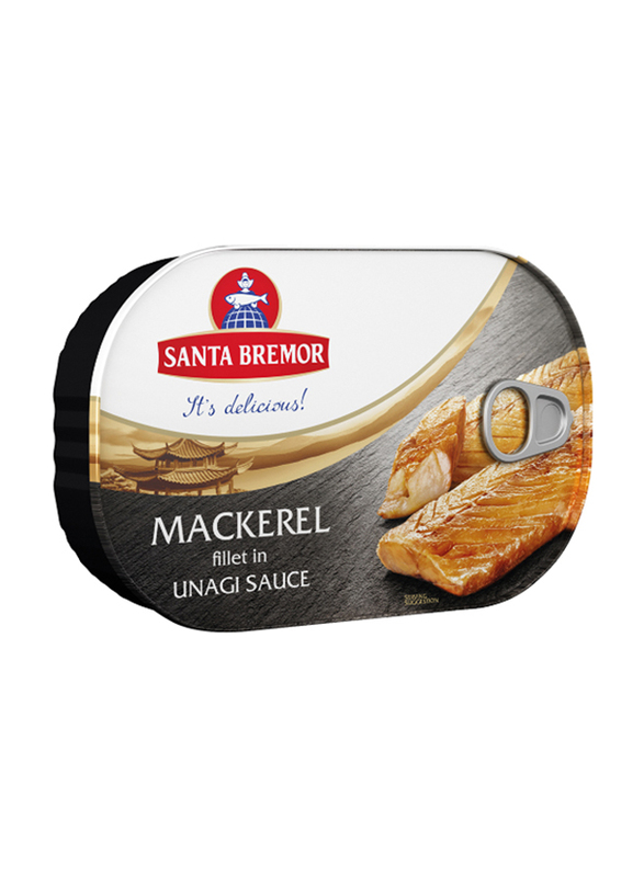Santa Bremor Canned Fish Mackerel Fillet in Unagi Sauce, 175g