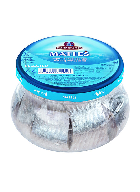 

Santa Bremor Matjas Herring Fillet Original in Glass Jar, 260g