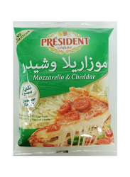President Mozzarella & Cheddar Shredded Cheese, 200g