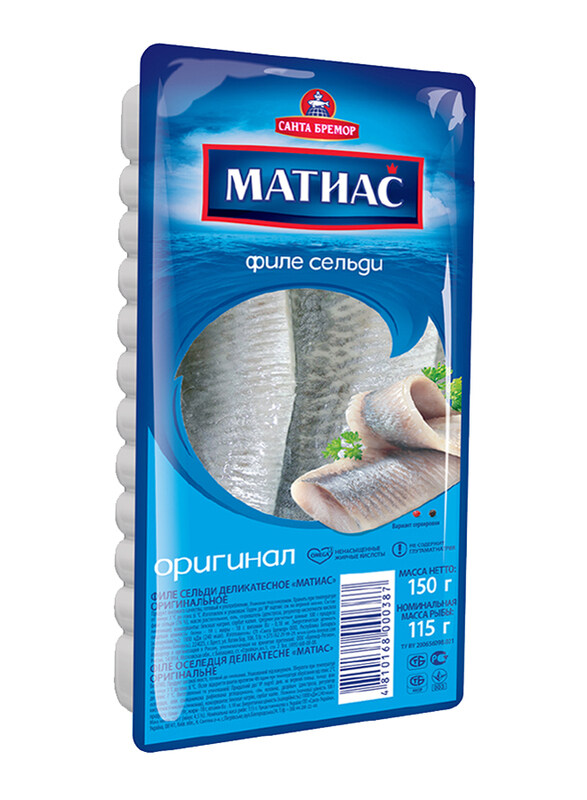 

Santa Bremor Matjas Herring Fillet Original in Oil, 150g