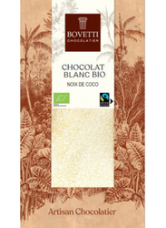 Bovetti Organic White Chocolate With Coconut, 100g