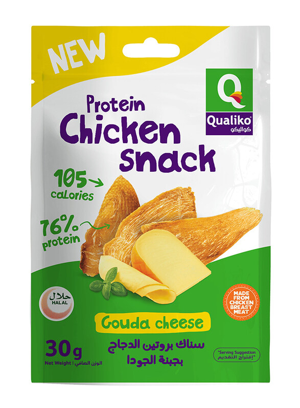 

Qualiko Protein Chicken Snack Gouda Cheese, 30g