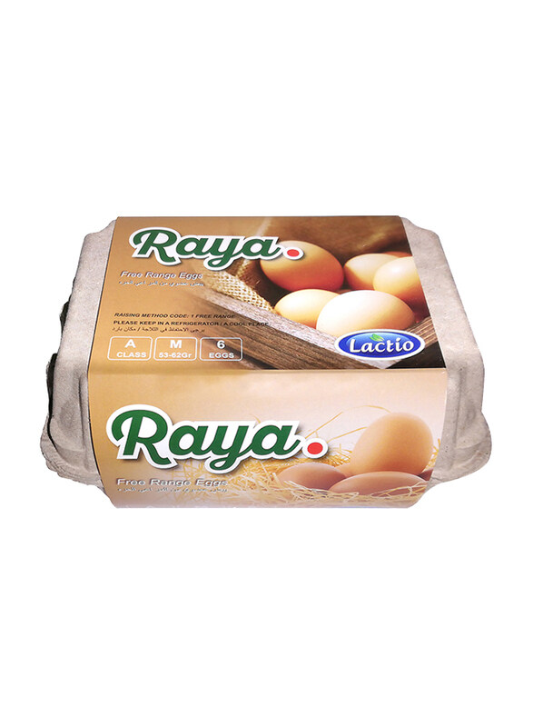 

Lactio Raya Free Range Eggs, 6 Pieces