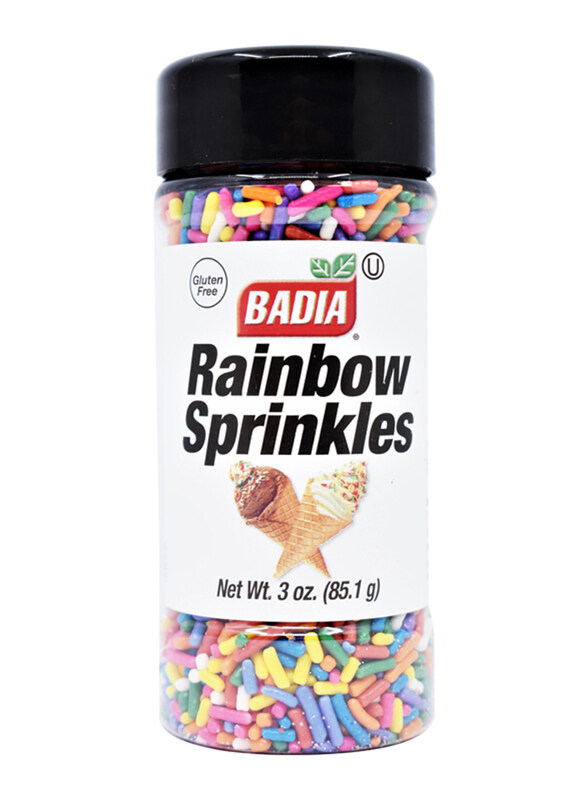 

Badia Gluten Free Rainbow Sprinkles, 85.1g