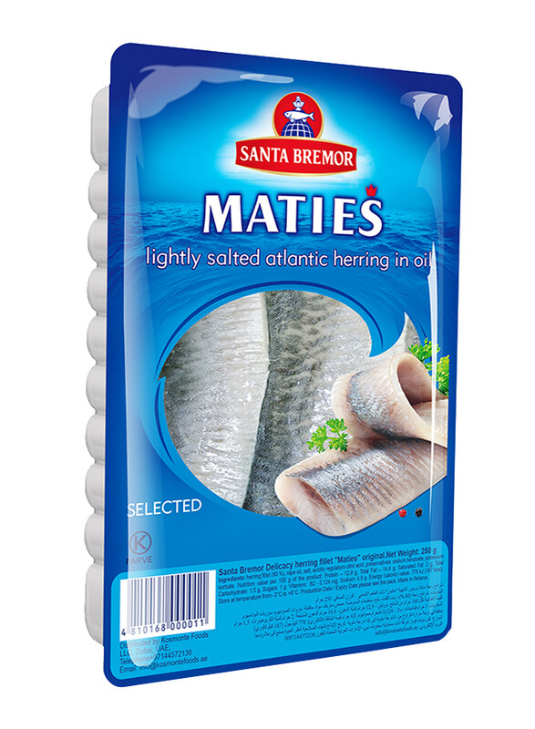 

Santa Bremor Matjas Herring Fillet Original in Oil, 250g