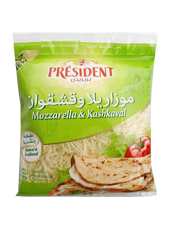 President Shredded Mozzarella & Kashkaval Cheese, 400g