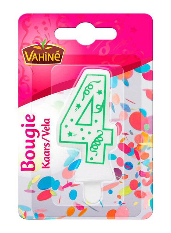 

Vahine Accessories Figure 4 Candle, 30g, White/Green