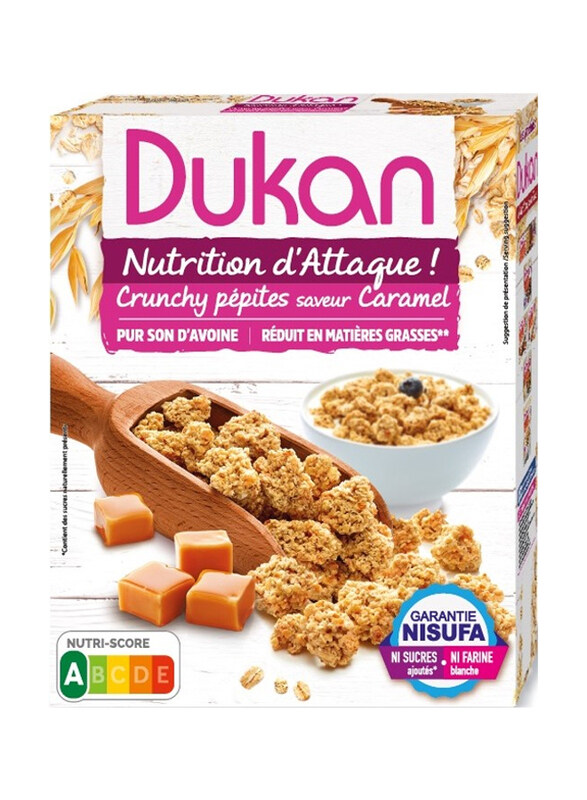 

Dukan Oat Bran Clusters Caramel Chips, 350g