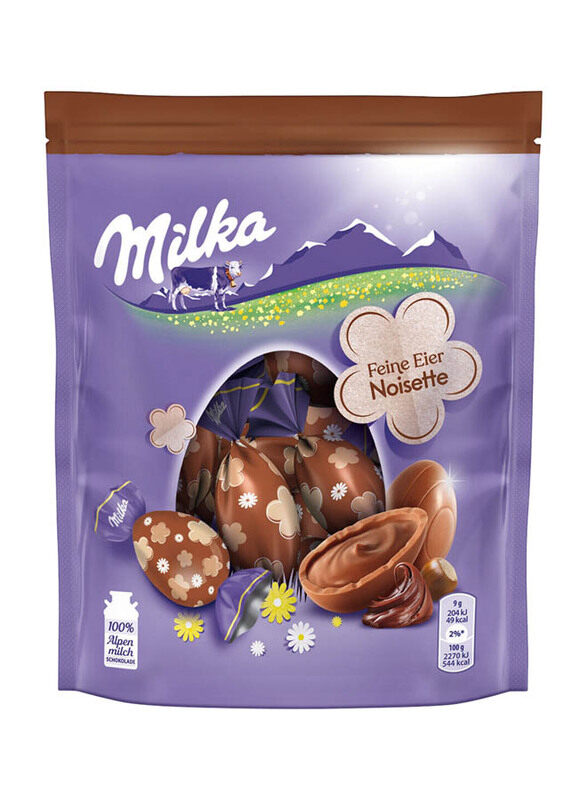 

Mondelez Milka Alpine Milk Chocolate Hazelnut Fine Eggs, 90g