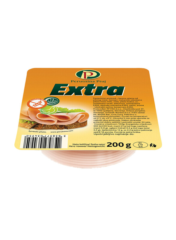 

Perutnina Extra Chicken Sausage Slice, 200 grams