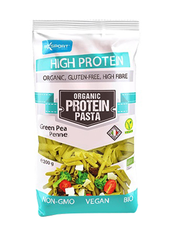 Maxsport Organic Protein Pasta Green Pea Penne, 200g