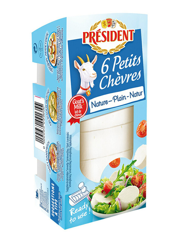 

President 6 Small Unsalted Fresh Goat's Cheese 100g