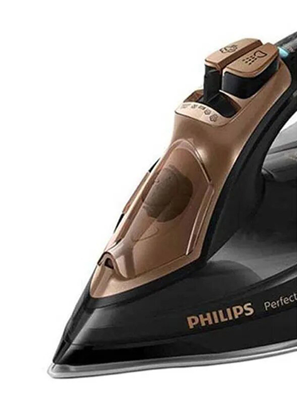 Philips Perfect Care Power Life Steam Iron, 2600W, GC3929, Black/Brown