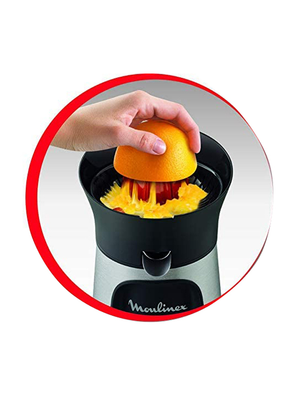 Moulinex Vita Press Direct Serve Citrus Press Juicer, 100W, PC603D27, Silver/Black