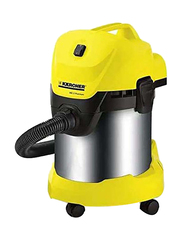 Karcher WD 3 Premium Multi-Purpose Vacuum Cleaner, 17L, 1600W, 16298460, Yellow/Black