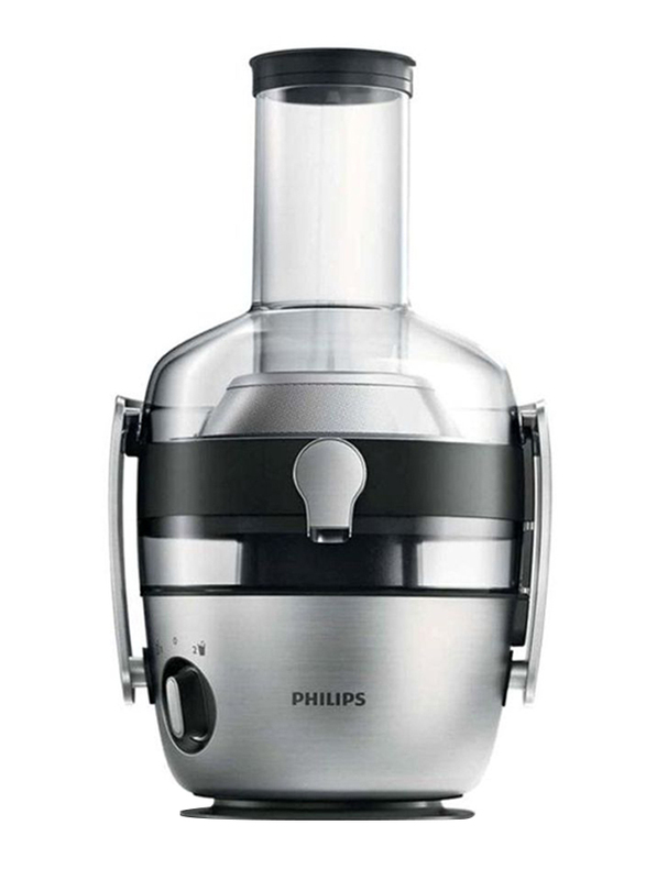 Philips 2.1L Avance Collection Juicer, 1200W, Silver/Black/Clear