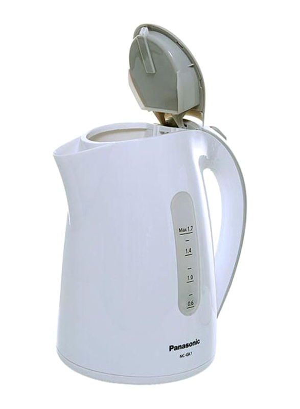 Panasonic 1.7L Electric Kettle, 2200W, NCGK1W, White