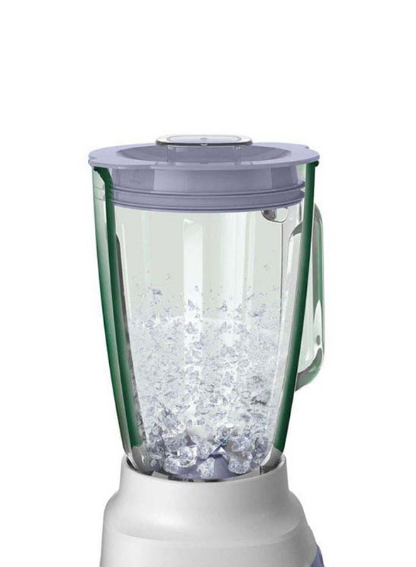 Philips 2L 5000 Series Blender with Core Jar, 700W, HR2222/01, White/Purple/Clear