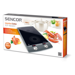 SENCOR SCP4202GY CERAMIC DOUBLE INDUCTION COOKTOP 2900W