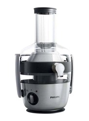 Philips 2.1L Avance Collection Juicer, 1200W, Silver/Black/Clear