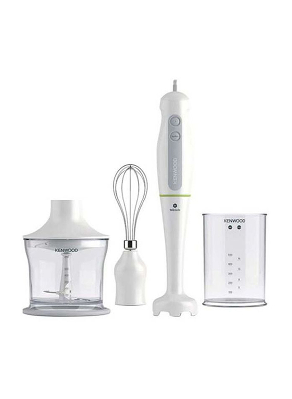 Kenwood 4-Piece Electric Hand Blender Set, 600W, HDP104, White