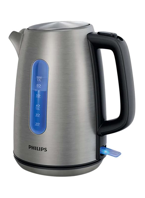 Philips 1.7L Viva Collection Electric Kettle, 2200W, HD9357/12, Silver